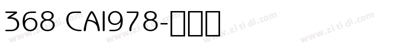 368 CAI978字体转换
